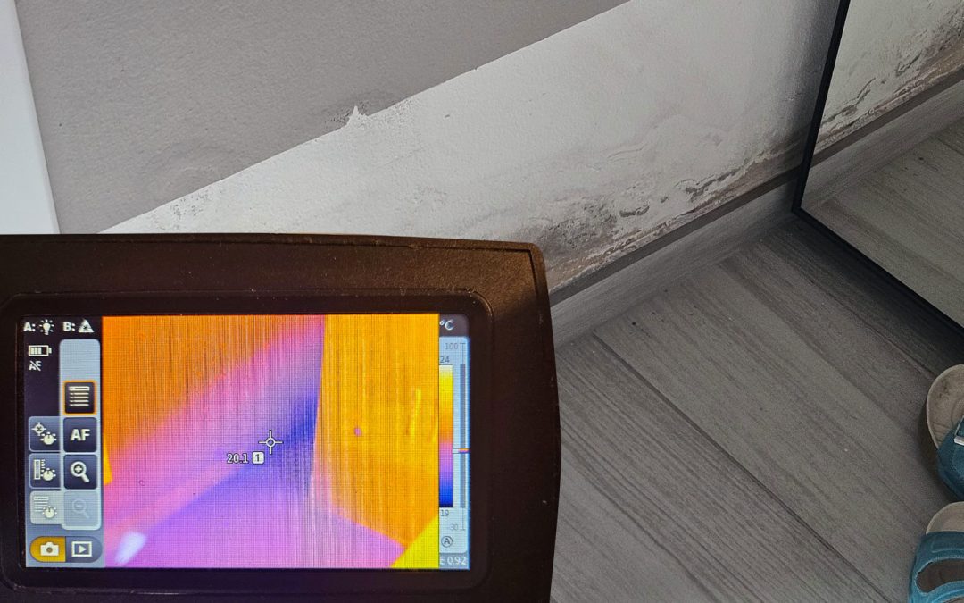 Diagnostica umidità: termocamera rileva infiltrazioni sulle pareti di casa. Risolvi il problema!